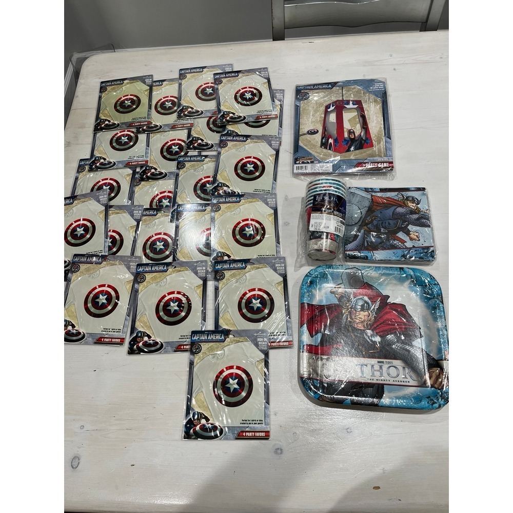 Marvel super‎ hero party bundle Thor and captain America